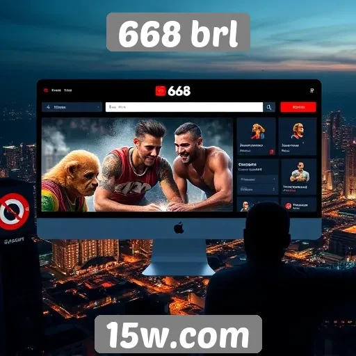 Visão geral das funcionalidades do site 668 brl